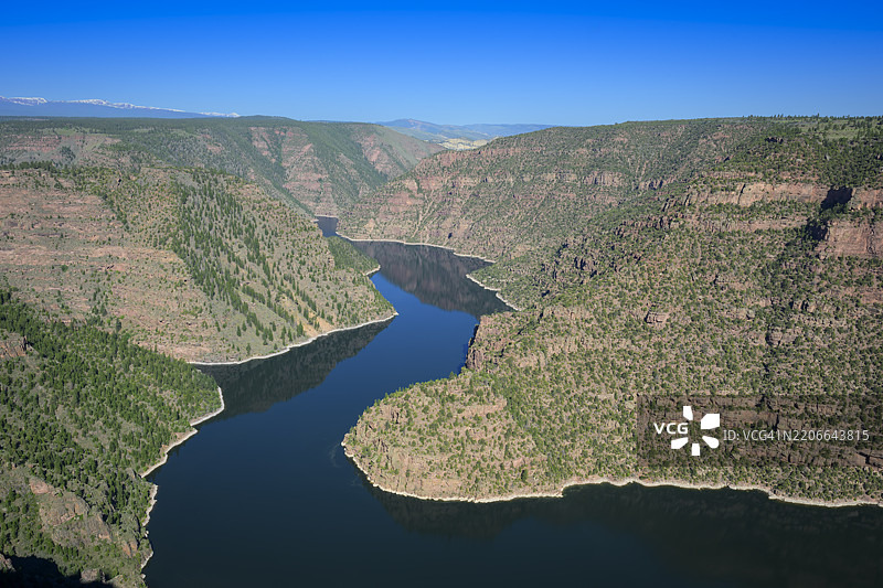 火焰峡谷水库图片素材