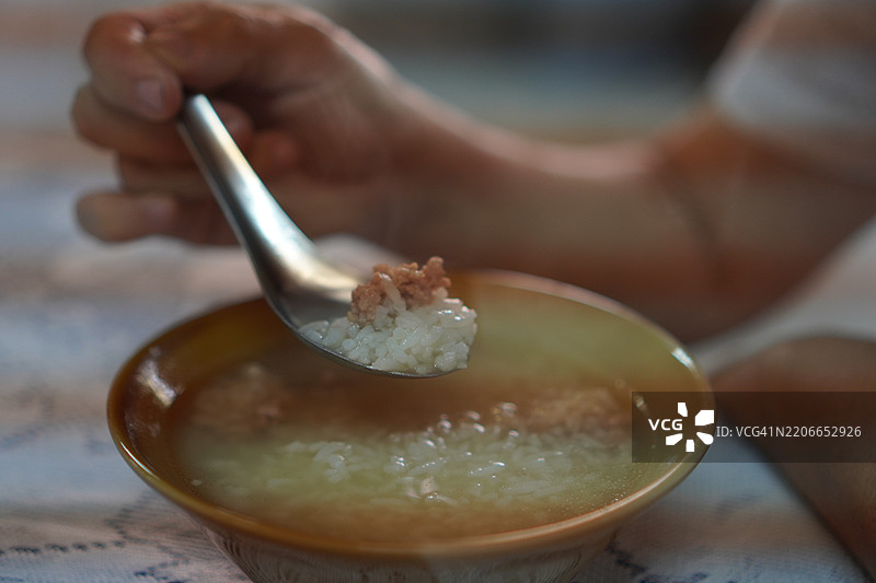 猪肉米粥图片素材