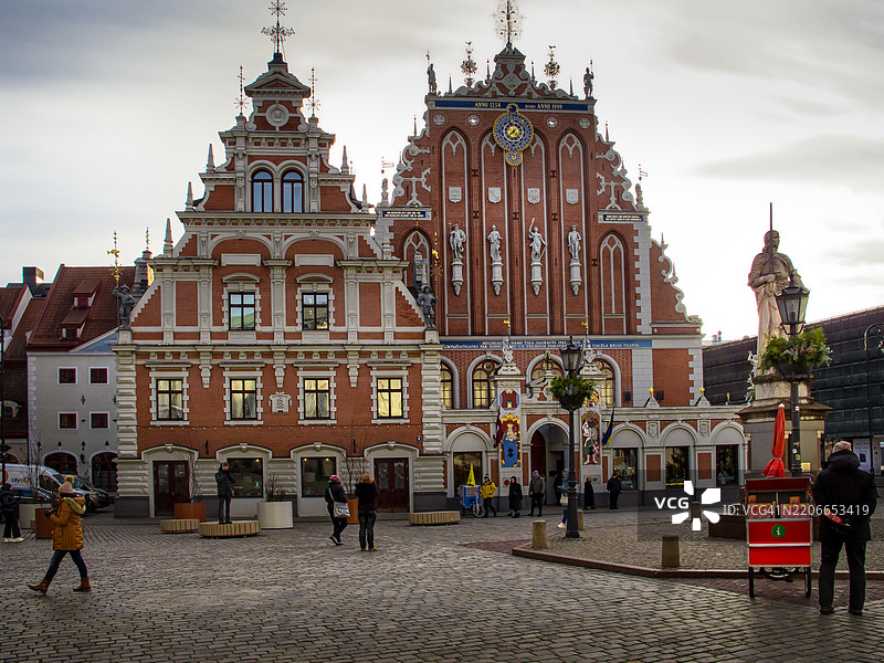 市政厅广场，黑头宫图片素材