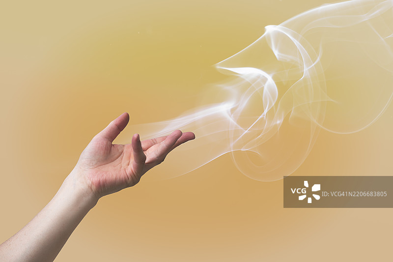 带有数字效果的手图片素材