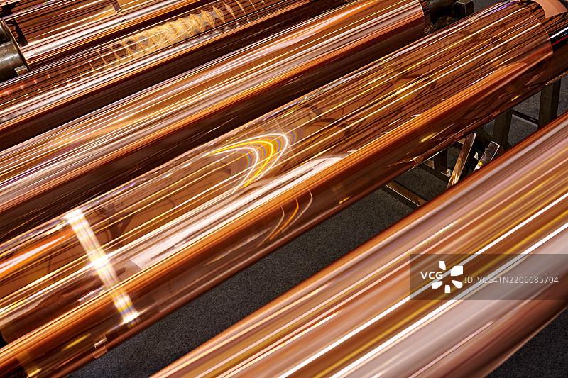 铜卷背景特写图片素材