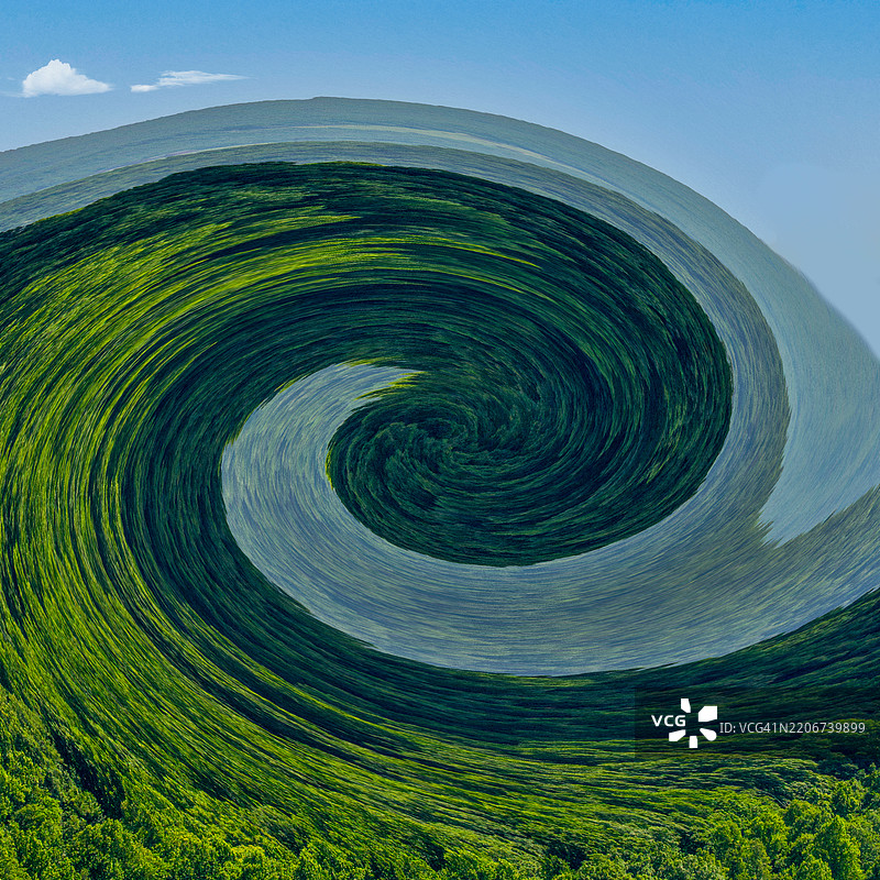 森林生命循环的抽象图像图片素材