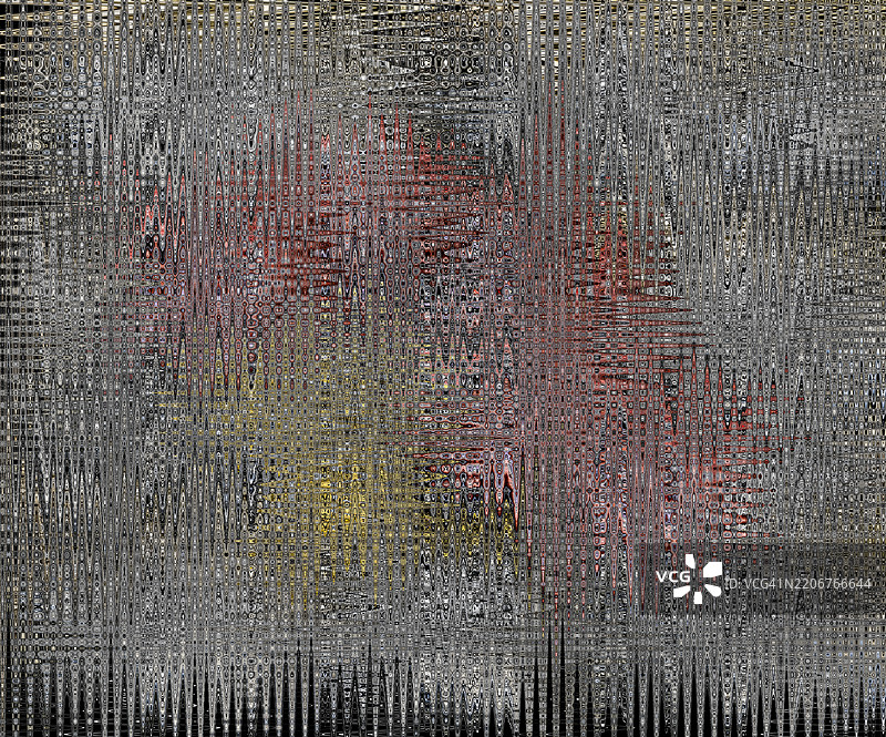 色彩斑斓的抽象图案经过数字处理图片素材