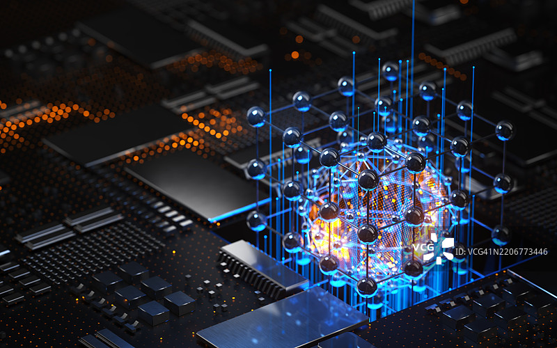 量子计算物流，量子物理，量子力学图片素材