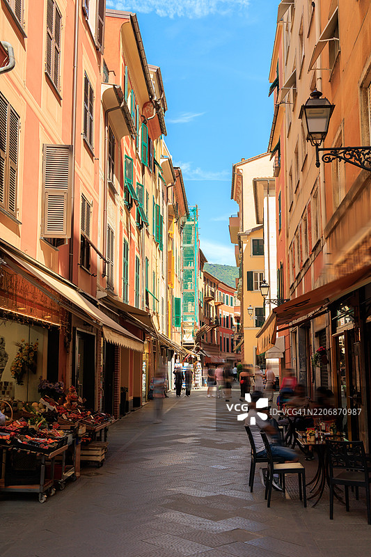 意大利城市拉帕洛的街道图片素材