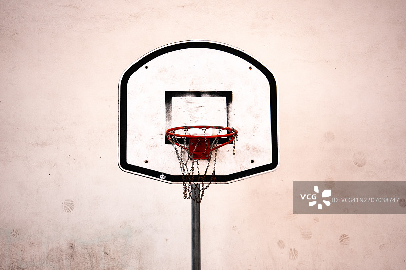 旧篮球架图片素材