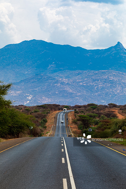 坦桑尼亚隆基多山景观，肯尼亚纳曼加，东非阿鲁沙图片素材