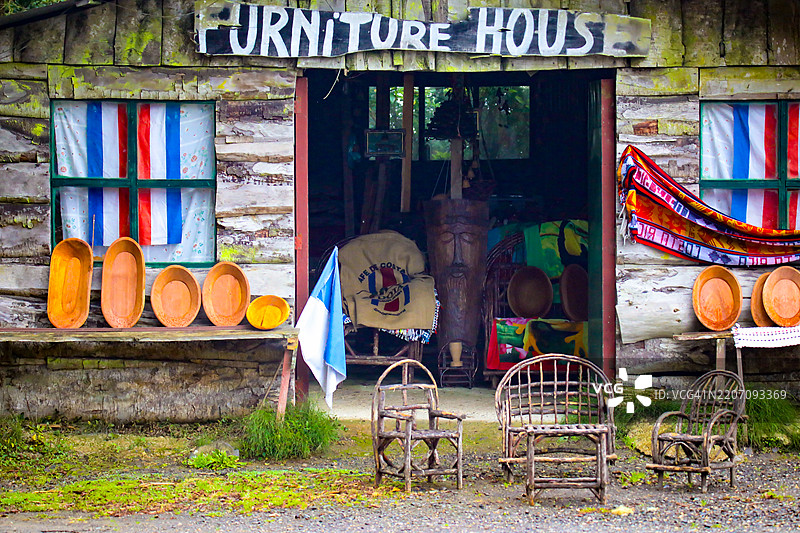 哥斯达黎加的乡村家具工作坊与传统工艺图片素材