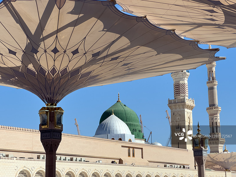 麦地那的先知清真寺，沙特阿拉伯图片素材