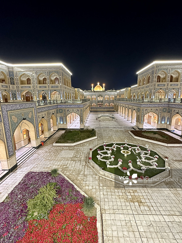 伊拉克纳杰夫阿里圣陵的瓷砖，2025年3月16日图片素材