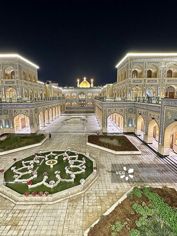 伊拉克纳杰夫的阿里圣陵瓷砖，2025年3月16日图片素材