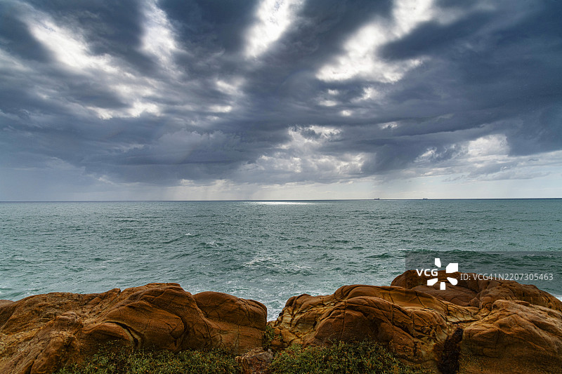 托斯卡纳，利沃诺附近的海景图片素材