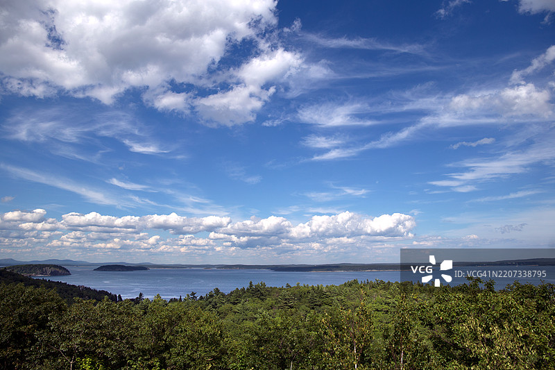 美国海洋与天空的美丽景色图片素材