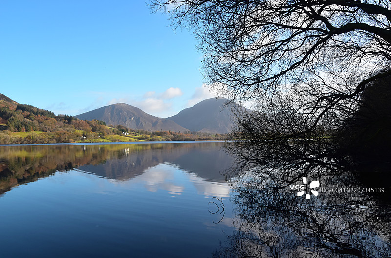 湖区风光图片素材