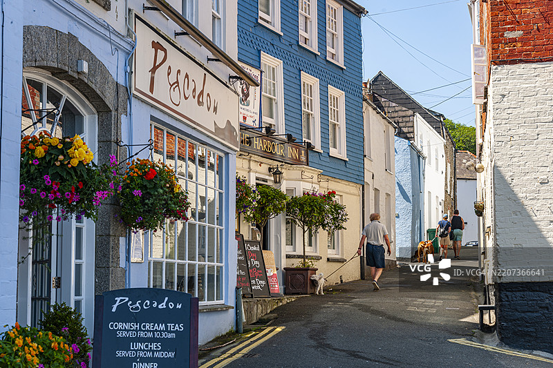 康沃尔，帕兹托的巷子图片素材