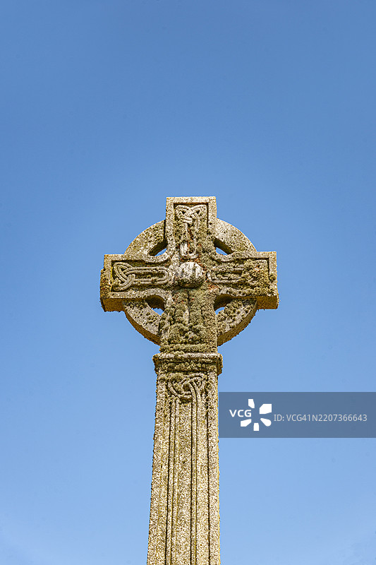 康沃尔，凯尔特十字架图片素材