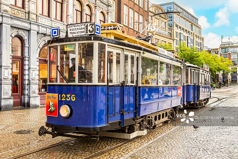 阿姆斯特丹抵抗电车图片素材