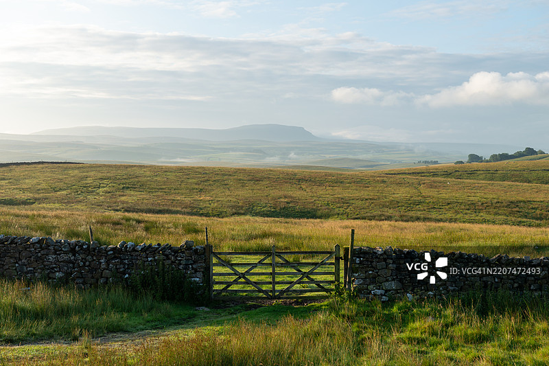 里布尔斯代的夏日清晨图片素材