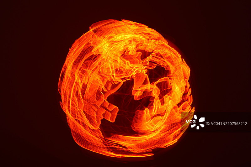 火球 - 抽象光线图片素材