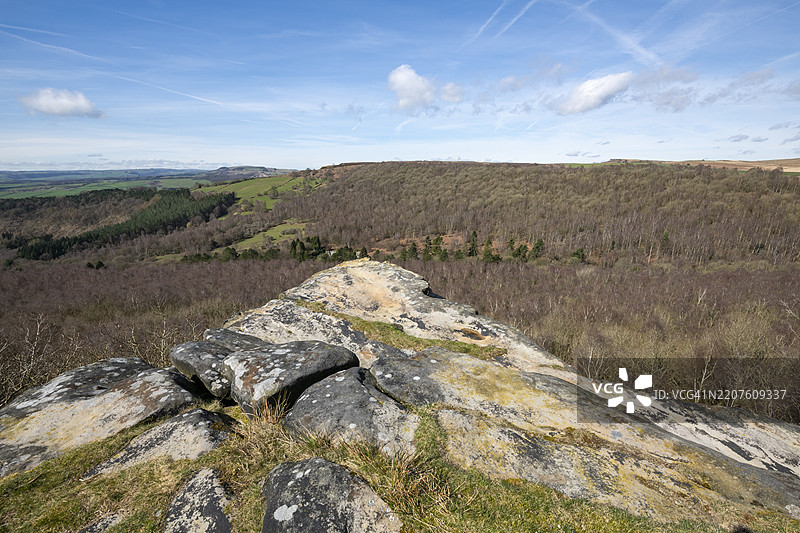 加多姆边缘，峰区国家公园，德比郡，英格兰图片素材