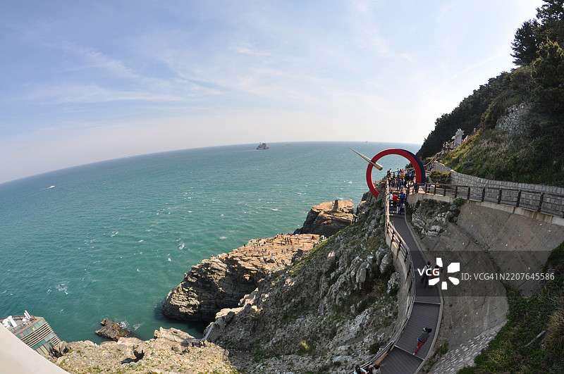 韩国釜山的太宗台公园景观图片素材