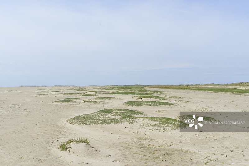 特尔谢林岛的沙滩，瓦登海，荷兰图片素材