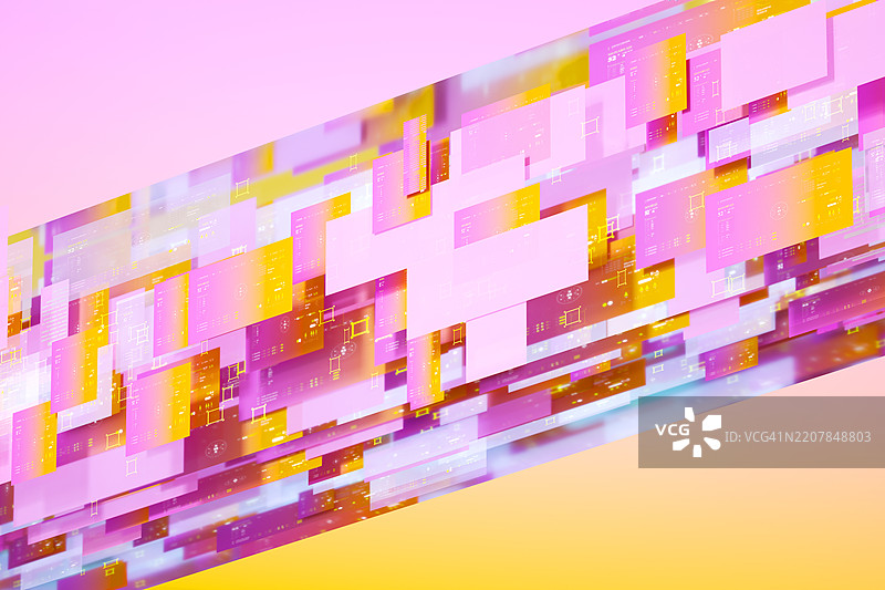 多彩的数据隧道图片素材