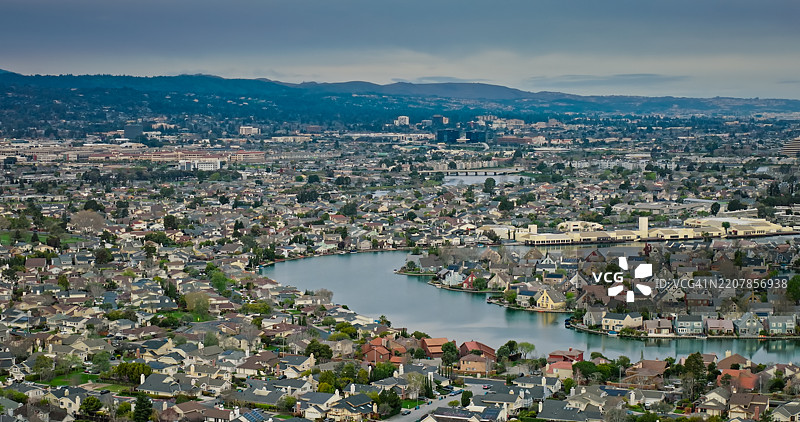 加州福斯特城的海湾社区图片素材