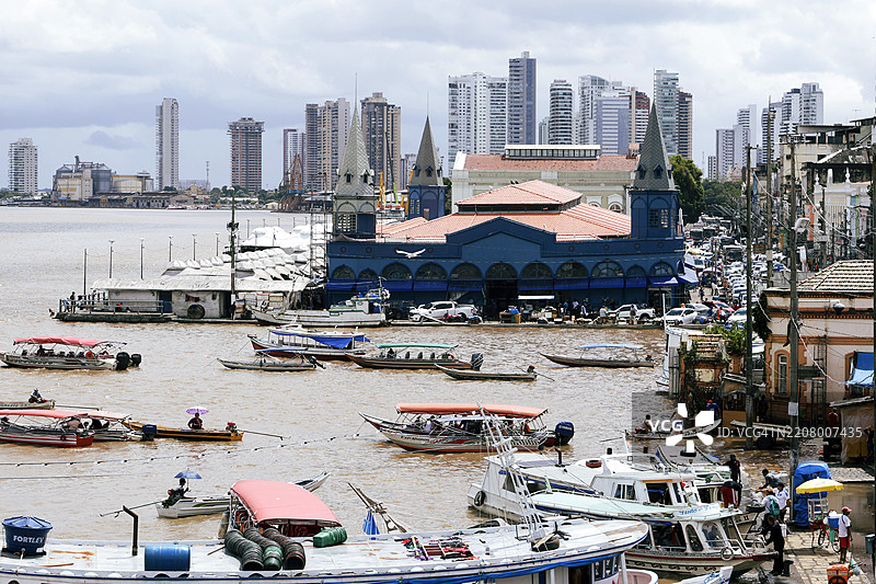 贝伦，巴西的佩索渔市图片素材