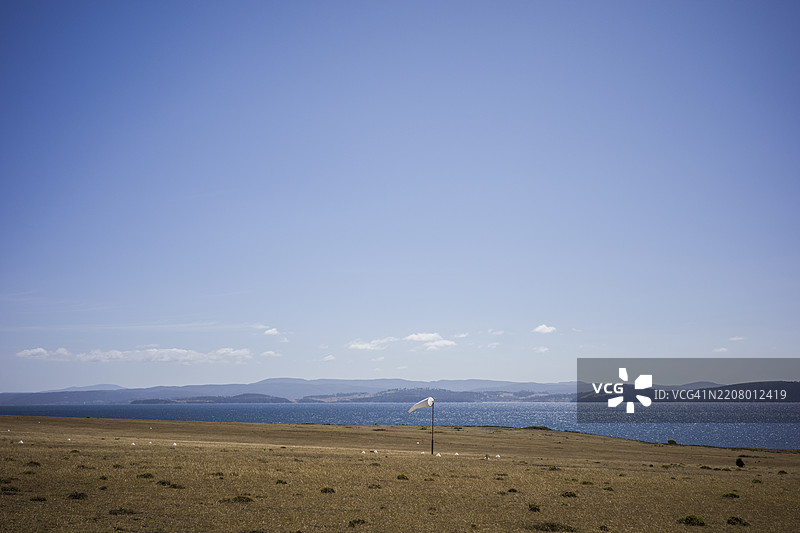 澳大利亚塔斯马尼亚玛丽亚岛的美丽海景和自然保护区图片素材