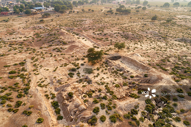 印度哈里亚纳邦拉基吉哈里的哈拉帕考古遗址遗迹图片素材