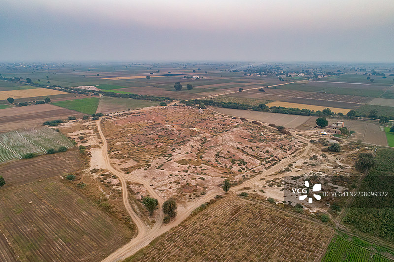 印度哈里亚纳邦拉基加里考古遗址哈拉帕的遗迹图片素材