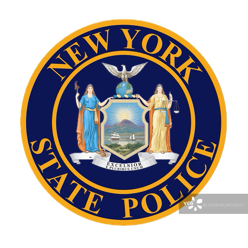 纽约州警察徽章图片素材
