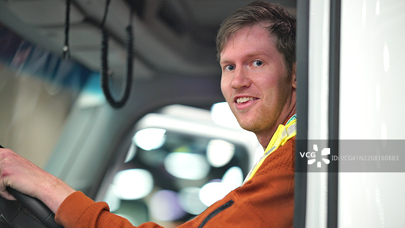 半挂车司机图片素材