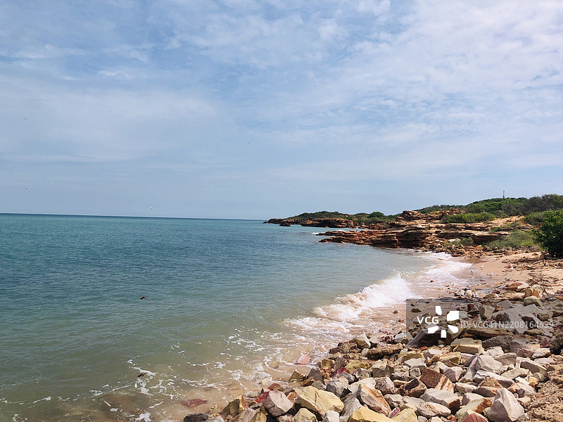 西澳大利亚布鲁姆的海洋与天空的美丽景色图片素材