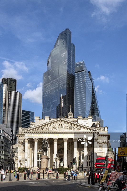 银行交汇处的皇家交易所图片素材