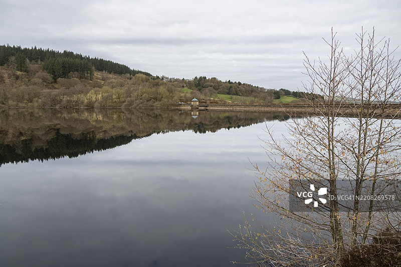 费尔尼利水库，怀利桥，德比郡，英格兰图片素材