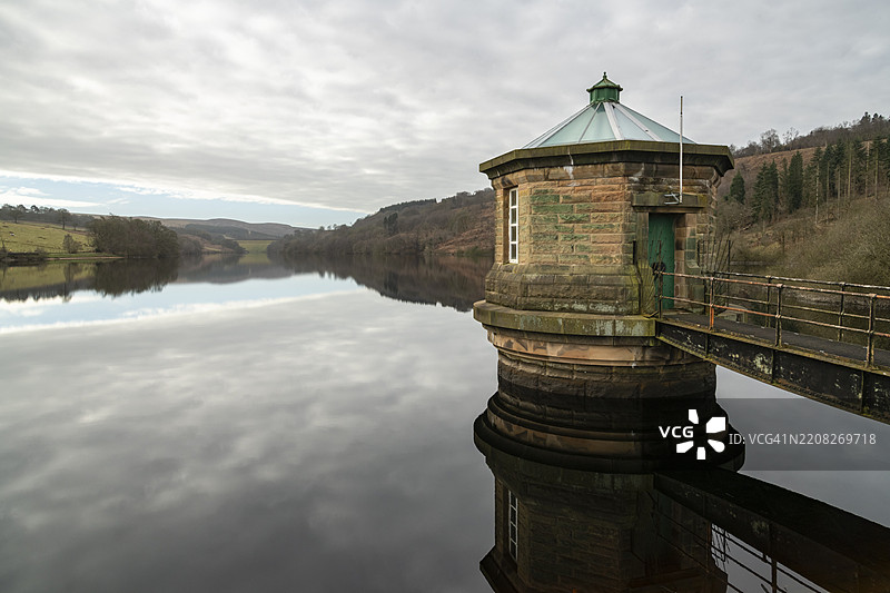 费尔尼利水库，怀利桥，德比郡，英格兰图片素材