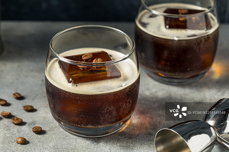 墨西哥冷萃咖啡卡拉希略鸡尾酒， 美国， 美国图片素材