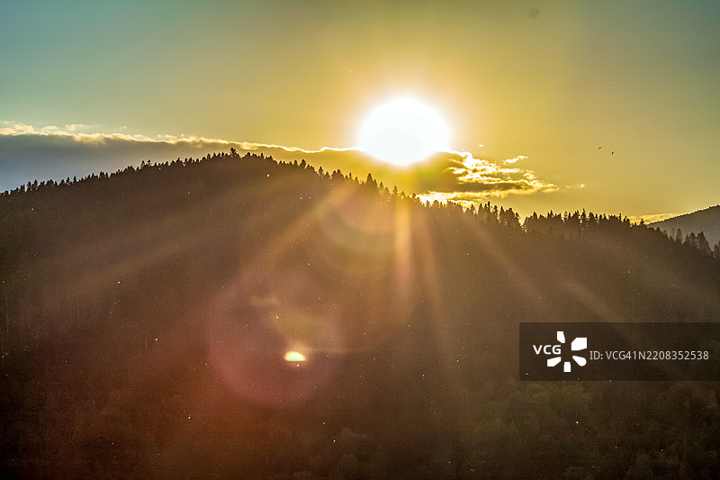 日落的美丽景色图片素材