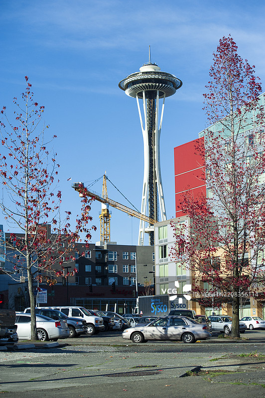 西雅图的太空针塔图片素材