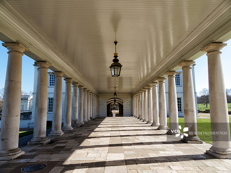 格林威治女王宫的步道图片素材