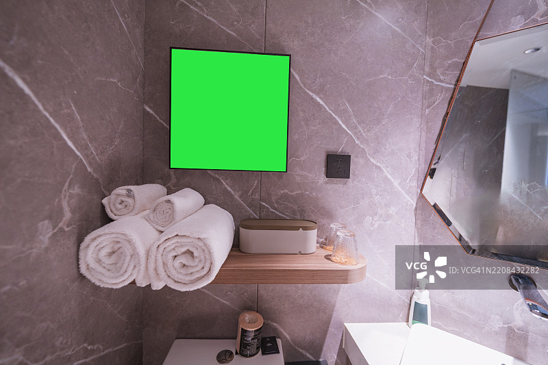 新鲜卷好的毛巾图片素材