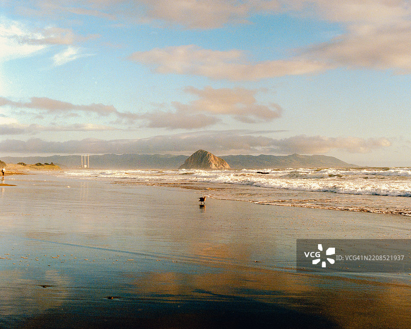 加尤科斯的日落，使用中画幅胶卷拍摄，加尤科斯，加利福尼亚州，美国图片素材