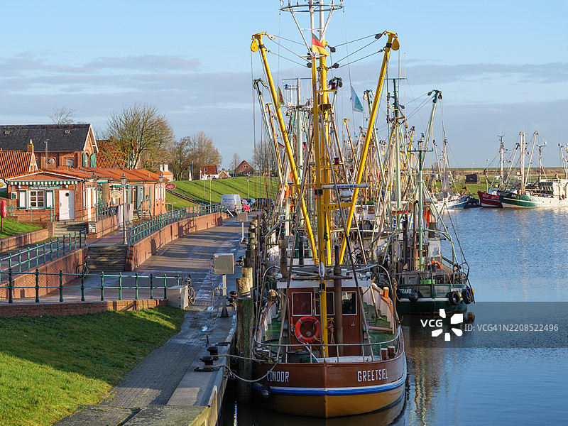 德国北海的格里茨尔村，格里茨尔图片素材