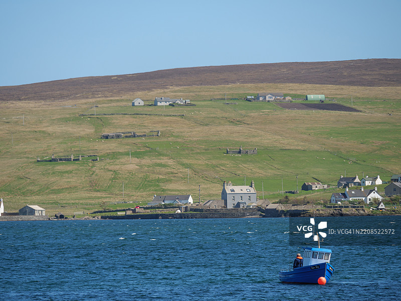 勒威克和英国的设得兰群岛，勒威克，设得兰，联合王国，英国图片素材