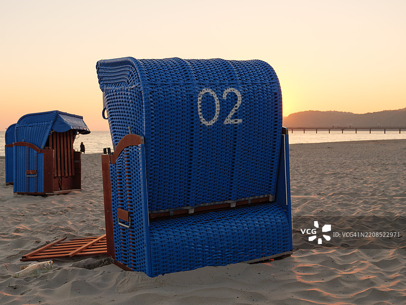 德国滨兹的波罗的海海滩图片素材