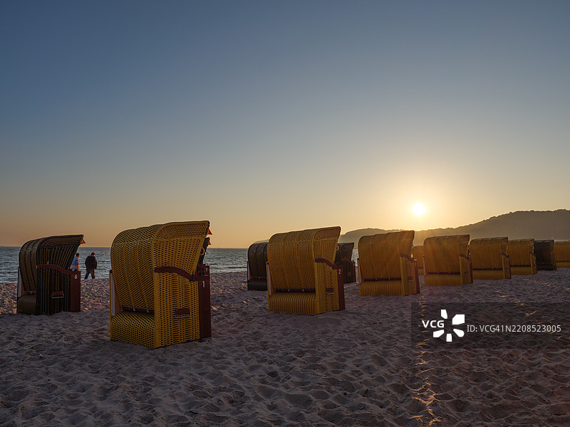 德国滨兹的波罗的海海滩图片素材