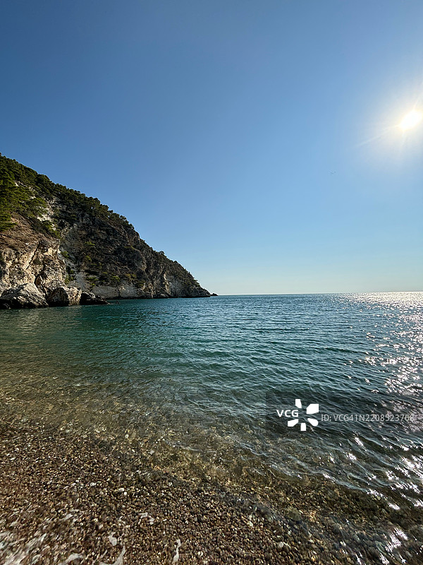 意大利普利亚大区维耶斯特的海洋与天空的美丽景色图片素材