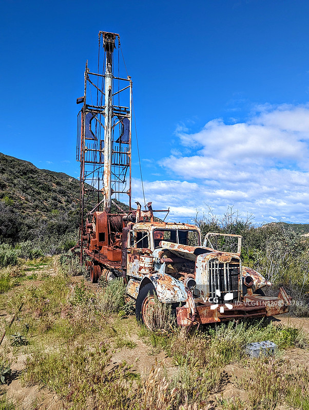 加利福尼亚州圣克拉丽塔的建筑工地景观图片素材